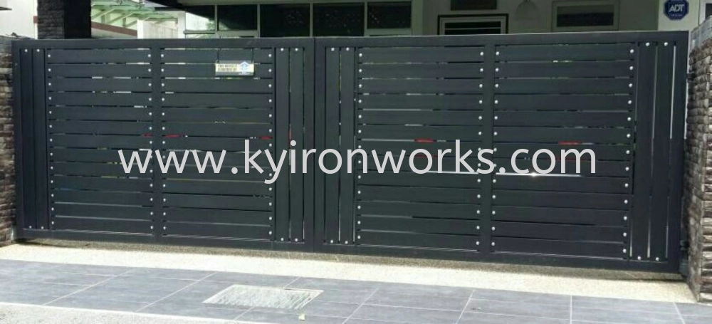 Mild Steel Frame Bundle Aluminium Main Gate(Folding/Swing)