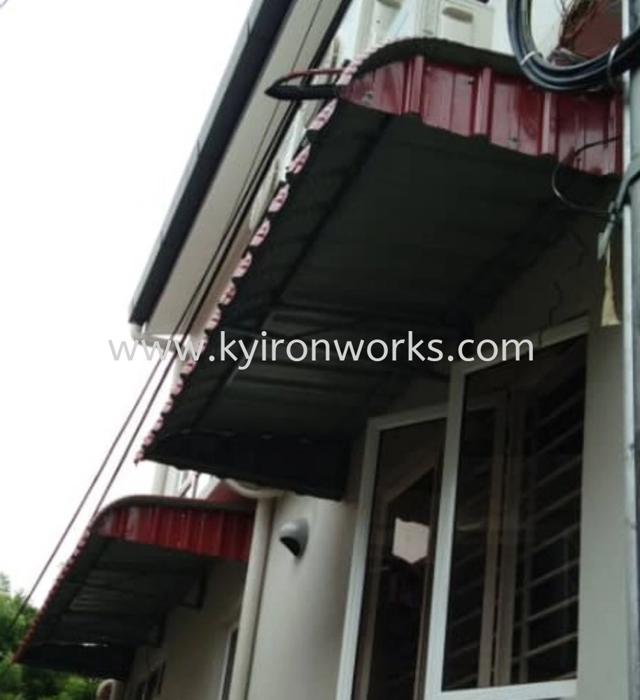 Mild Steel G28(0.35mm)Metal Deck Awning- Frame&Bean Ms 1x1(1.0),Ms 1/2x1/2(1.0)Hollow 