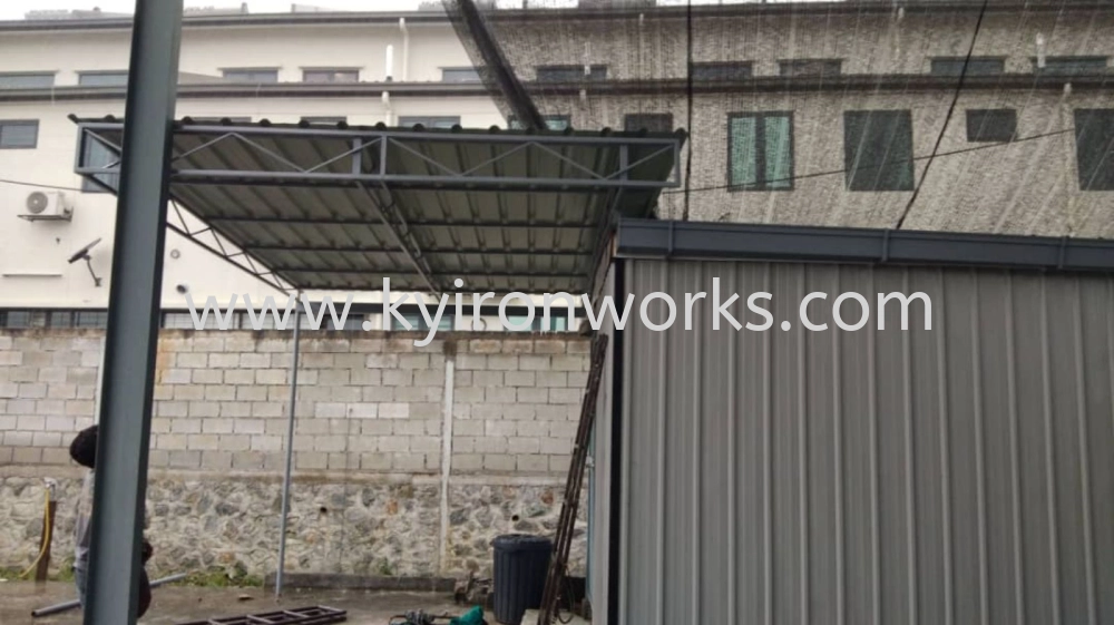 Mild Steel G28(0.35mm)Metal Deck Awning- Frame&Bean Ms 1x1(1.0),Ms 1/2x1/2(1.0)Hollow 