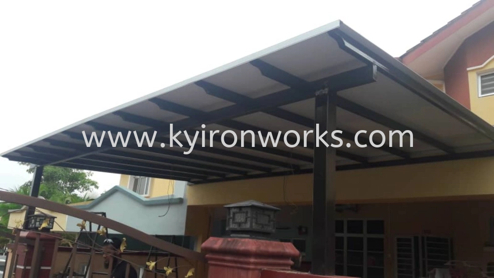 Mild Steel Aluminium Composite Panel (ACP 4mm)Pergola Roof Awning -Frame Ms 1 1/2x3(1.6) or Ms 2x4(1.6) Hollow ,Bean Ms 2x5(1.9)Hollow,Pillar Ms 4x4(1.9)Hollow 