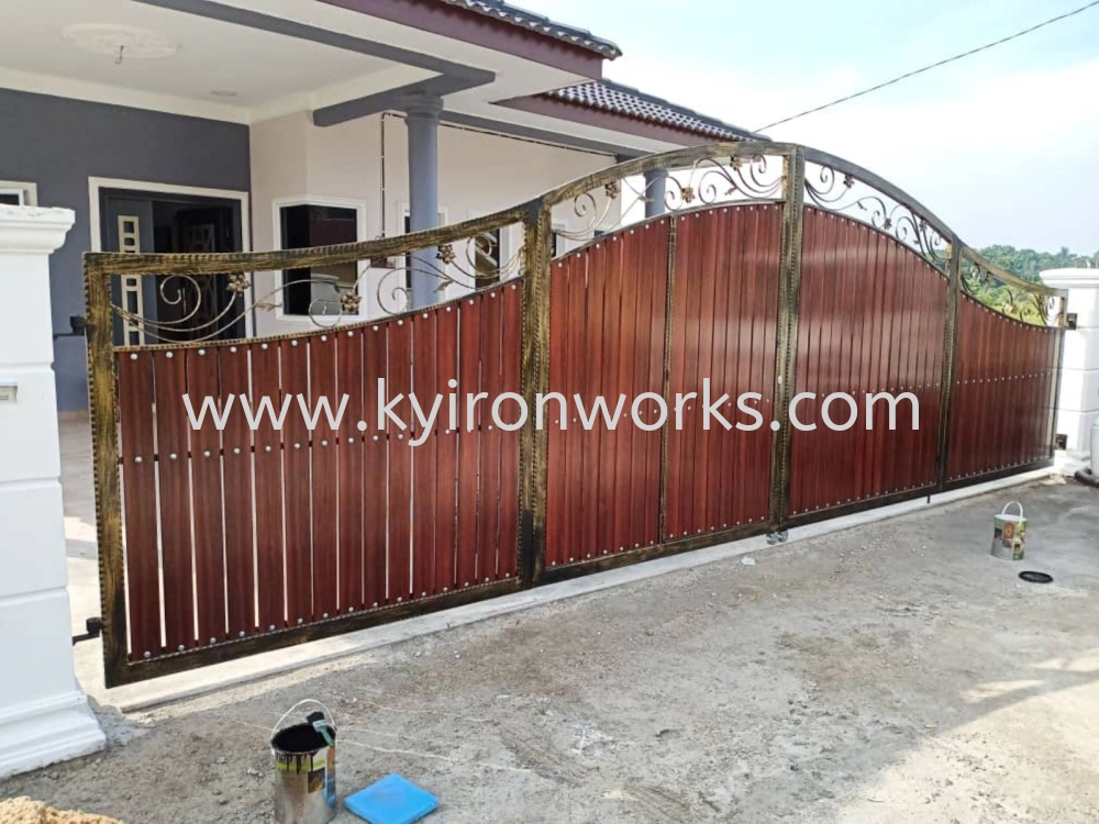 Wrought Iron Aluminium Main Gate (Folding/Swing)