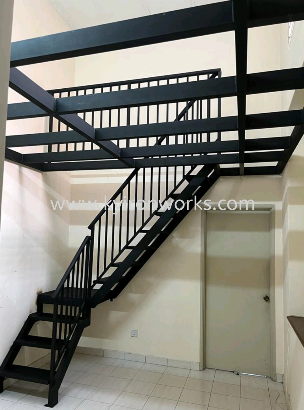Mild Steel Platform Staircase 