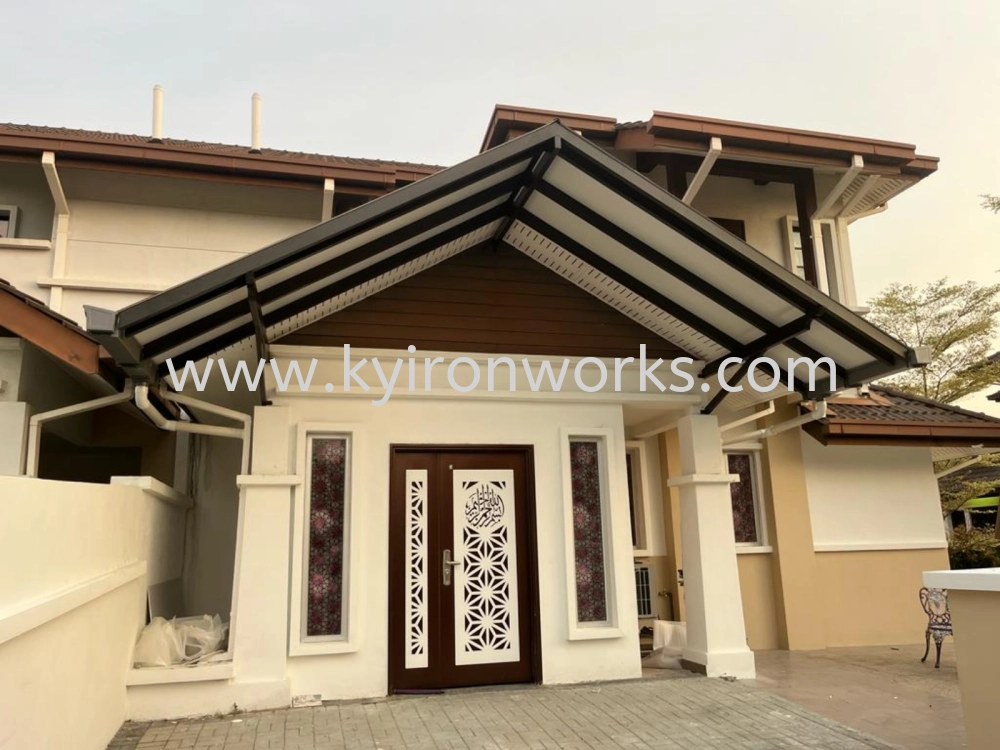 Mild Steel Aluminium Composite Panel (ACP 4mm)Pergola Roof Awning -Frame/Bean/Arm Ms 1 1/2x3(1.6) or Ms 2x4(1.6) Hollow