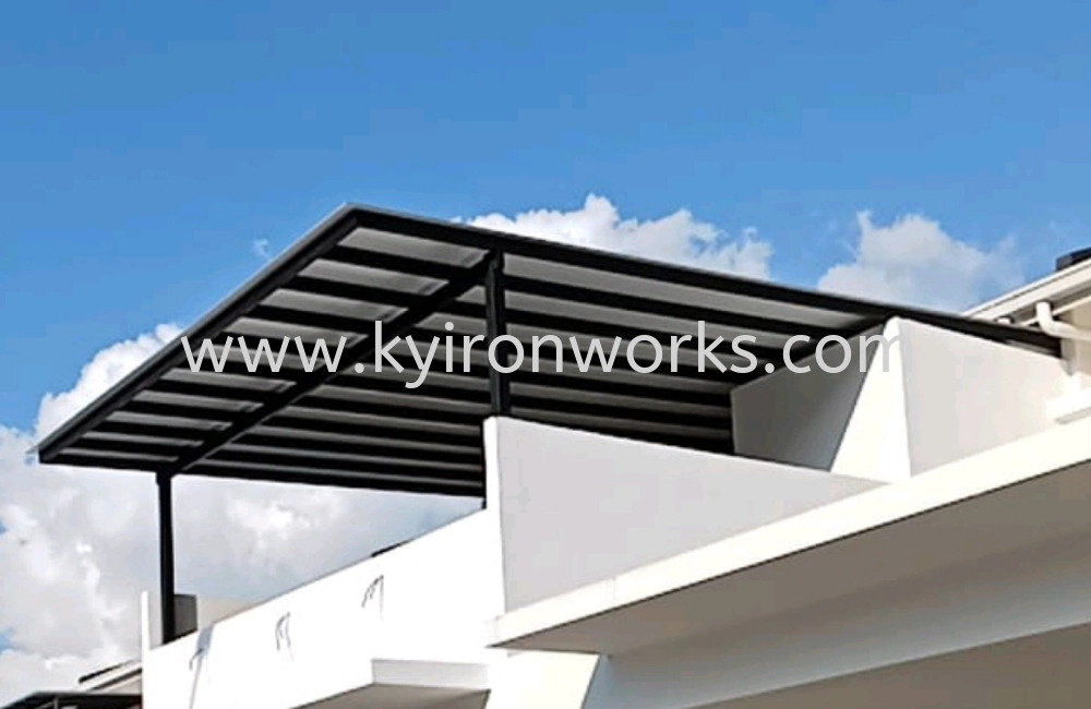 Mild Steel Aluminium Composite Panel (ACP 4mm)Pergola Roof Awning -Frame Ms 1 1/2x3(1.6) or Ms 2x4(1.6) Hollow ,Bean Ms 2x5(1.9)Hollow,Pillar Ms 4x4(1.9)Hollow 
