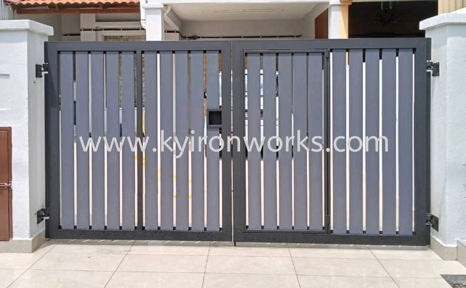 Mild Steel Frame Bundle Aluminium Main Gate(Folding/Swing)