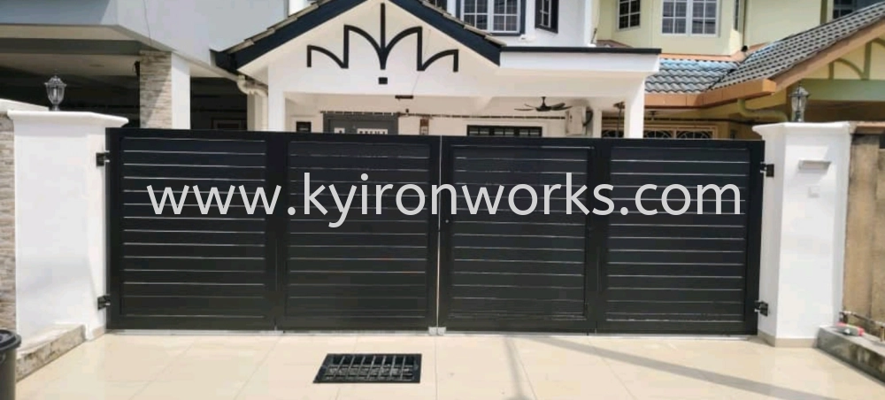 Mild Steel Frame Bundle Aluminium Panel Main Gate(Folding/Swing)