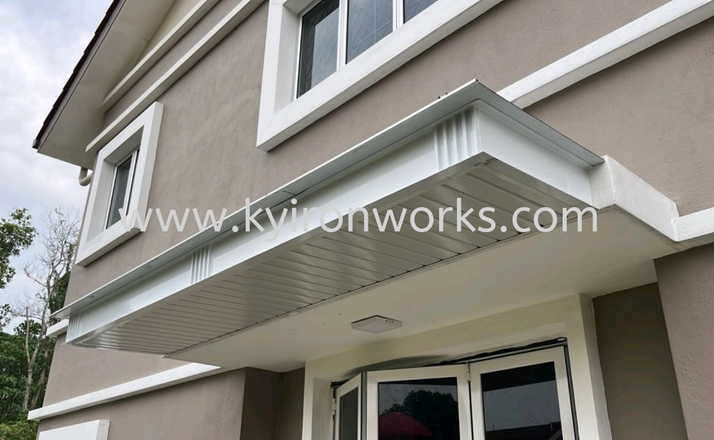 Mild Steel Aluminium Strip Ceiling Awning