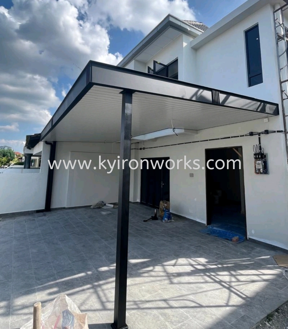 Mild Steel Aluminium Strip Ceiling Awning