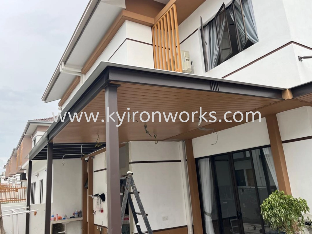 Mild Steel Aluminium Strip Ceiling Awning