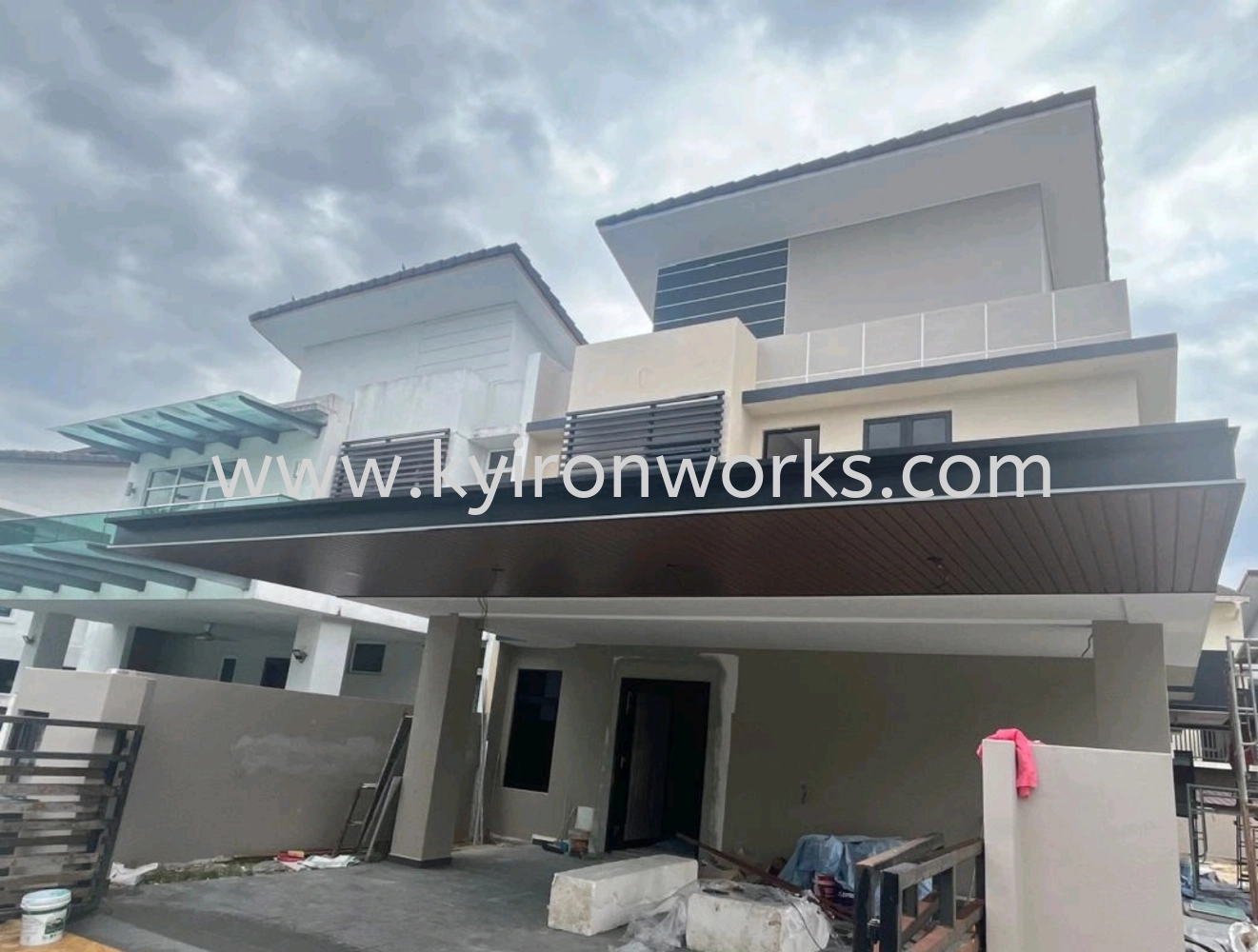 Mild Steel Aluminium Strip Ceiling Awning