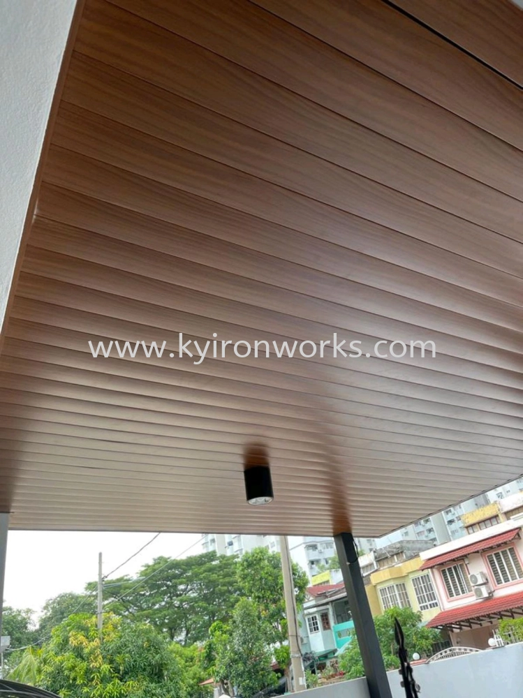 Mild Steel Aluminium Strip Ceiling Awning