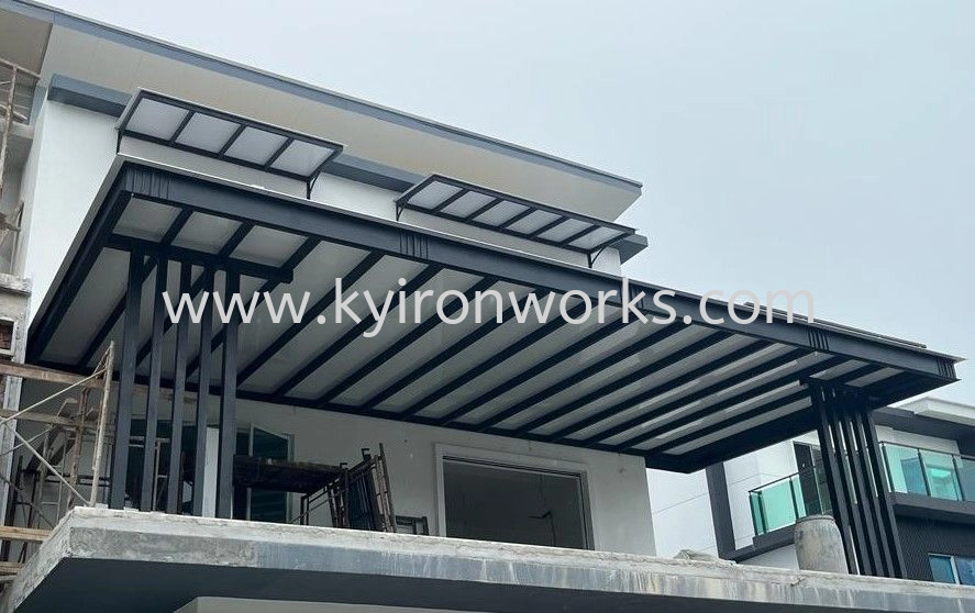 Mild Steel Aluminium Strip Ceiling Awning