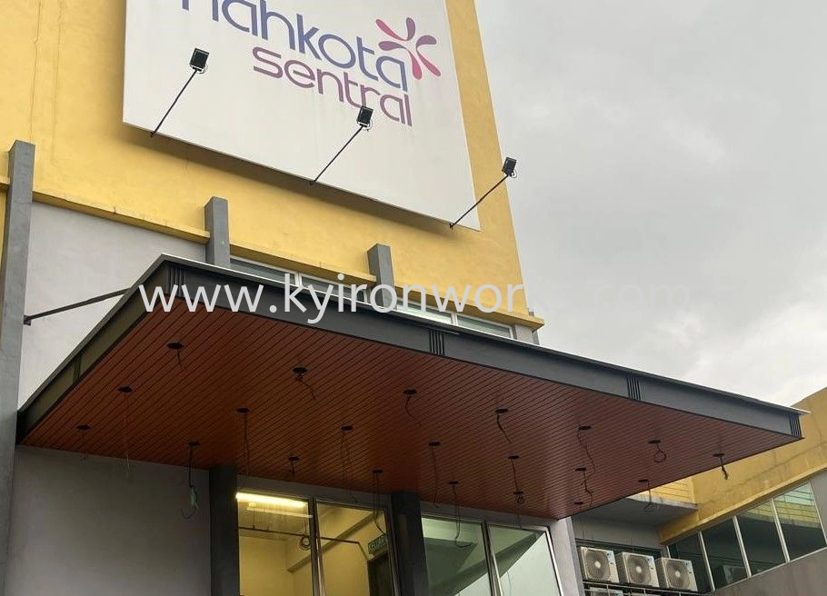 Mild Steel Aluminium Strip Ceiling Awning