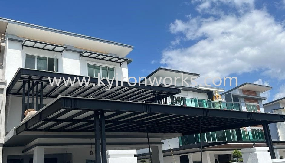 Mild Steel Aluminium Strip Ceiling Awning
