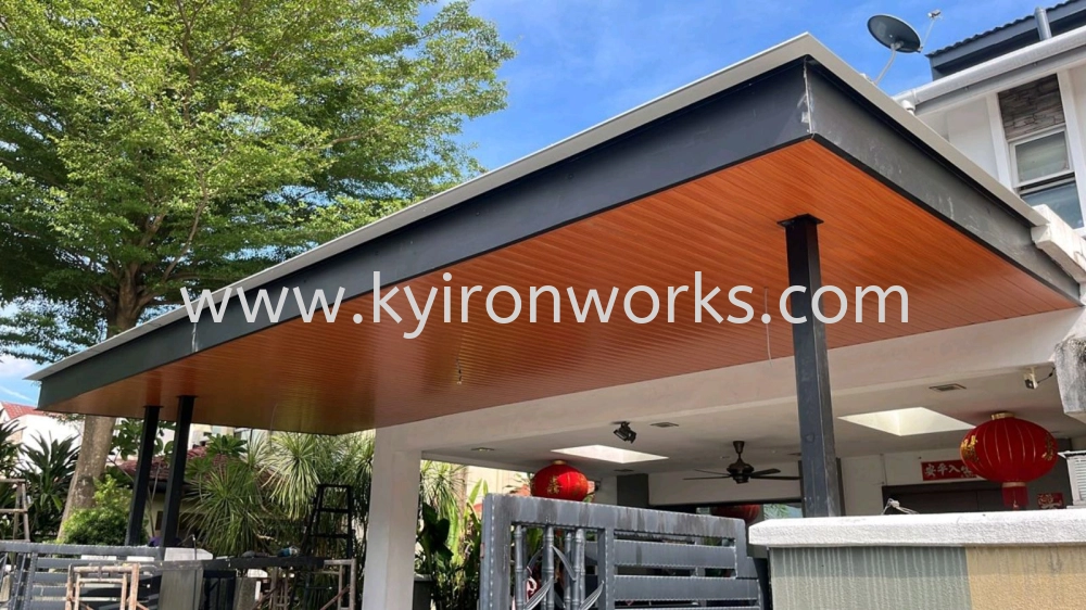 Mild Steel Aluminium Strip Ceiling Awning