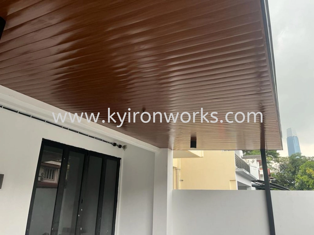 Mild Steel Aluminium Strip Ceiling Awning