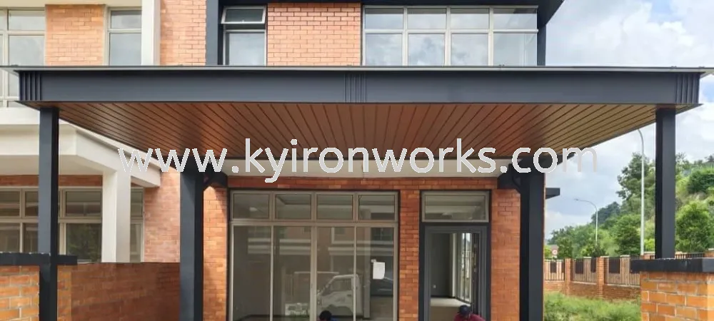 Mild Steel Aluminium Strip Ceiling Awning